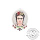Plexi Acrylic Pendant Oval Frida Kahlo 37x47mm