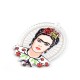 Plexi Acrylic Pendant Oval Frida Kahlo 37x47mm