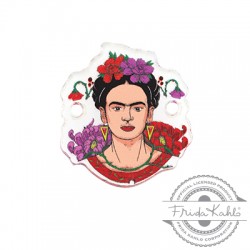 Plexi Acrylic Connector Frida Kahlo 18x20mm