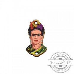 Ξύλινο Στοιχείο Frida Kahlo για Μακραμέ 14x25mm