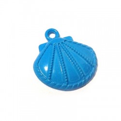 Breloque Coquillage en Zamak Peint 24 x 23 mm