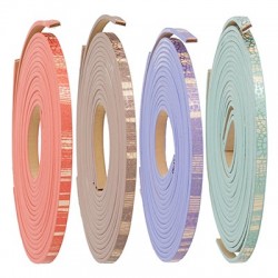 Cordón Sintético PU Plano 5mm (1.2mtr/tira)