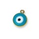 Metal Zamak  Enamel Eye 12mm