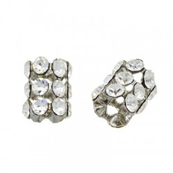 Tube avec Strass 7 x 11 mm