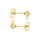 Boucle d'Oreille 7x15mm avec fermeture papillon 4mm en Acier Inoxydable 304