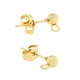 Boucle d'Oreille 7x15mm avec fermeture papillon 4mm en Acier Inoxydable 304