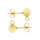 Boucle d'Oreille 19x7mm avec fermeture papillon 6mm en Acier Inoxydable 304