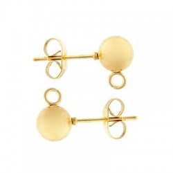 Stainless Steel 304 Earring Pin 9x17mm/6mm