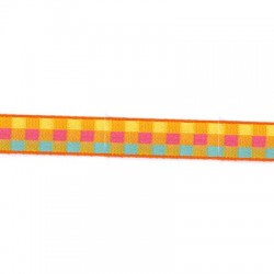 Ribbon Synthetic Double Sided Plaid 10mm
