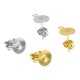 Clous d'oreilles disque 8mm en Acier Inoxydable 304