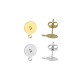Clous d'oreilles disque 8mm en Acier Inoxydable 304