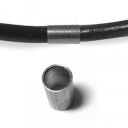 Μεταλλικό Μπρούτζινη Χάντρα Σωληνάκι 6x10mm (Ø5mm)