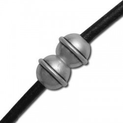 Brass Ball Magnetic Clasp 10x8mm (Ø 3mm)