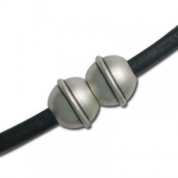 Brass Ball Magnetic Clasp 12x9mm (Ø 4mm)