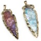Colgante de Geodes Cristal Irregular (~24x38mm)