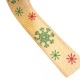 Ribbon Hemp Christmas w/ Snowflake 38mm (~9.5yards/spool)