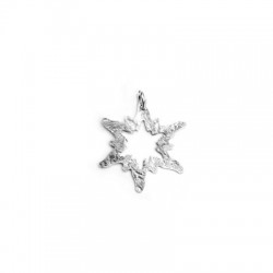 Argent 925 Charm Étoile 24 mm