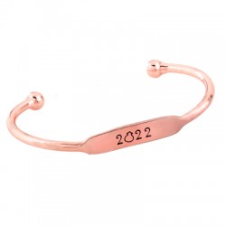 Brass Bracelet "2022" 65mm/3mm