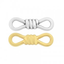 Zamak Connector Rope Knot 25x7mm