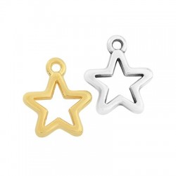 Zamak Charm Star Frame 14mm