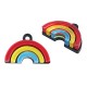 Plexi Acrylic Charm Rainbow 19x13mm