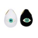 Oeil Maléfique Ovale en Laiton Émaillé 17 x 12 mm