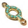 Doré/Turquoise
