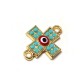 Enameled Zamak Connector Cross 12x18mm