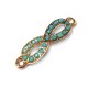 Zamak Connector Infinity with Stones 20x7mm
