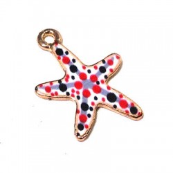 Metal Zamak Cast Charm Seastar 10x12mm