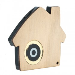 Wooden w/Plexi Acrylic Lucky Deco House w/Evil Eye 120x100mm