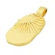 Brass Charm Tag Sun 19x12mm