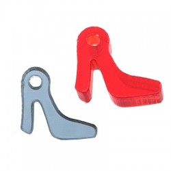 Plexi Acrylic Charm Heels 12x10mm