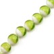 Murano Style Glass Bead Flat Round 16mm (~25pcs) Ø1mm