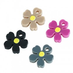 Plexi Acrylic Charm Flower 11mm