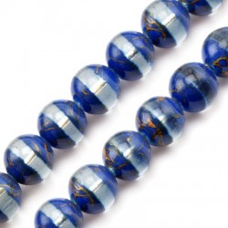 Murano Style Glass Bead Round 12mm Ø1mm