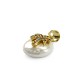 Charm di Perla di Madreperla Rotondo con Palma Zirconi 12mm