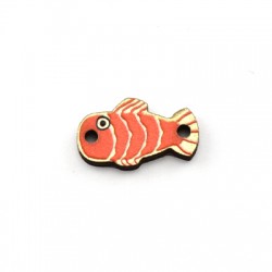 Wooden Connector Fish 9x16mm