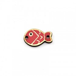 Wooden Connector Fish 11x18mm