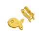 Brass Connector Fish 8x12mm