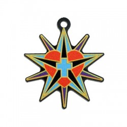 Plexi Acrylic Pendant Star Heart Cross 36mm