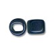 Enamel Ceramic Slider Round for Regaliz Leather 15mm (Ø 11x8mm)