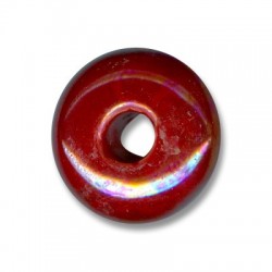 Ceramic Bead Round Oval w/ Enamel 33mm (Ø8.5mm)