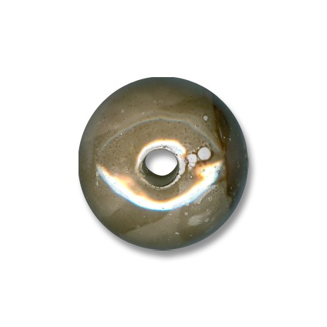Ceramic Bead Round w/ Enamel 31mm (Ø5mm)