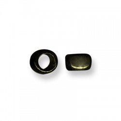 Enamel-Glazed Multi Color Ceramic Slider Tube Rondelle 9mm (Ø 8mm)