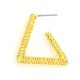 Pendiente de Metal Laton Triangulo 29x25mm