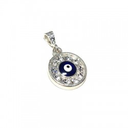 Œil en Argent 925 avec Rondelle Swarovski 14 mm