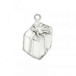 Silver 925 Lucky Charm Gift Box 19x14mm