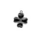 Colgante de Zamak Trébol de Cuatro Hojas Esmaltado 25x30mm