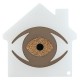 Plexi Acrylic Lucky Deco House w/ Evil Eye 110mm